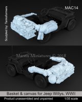 マンティス・ミニチュアズ[MAC14]1/35 WWII米 ジープ車載品&バスケットセット(タミヤ用)