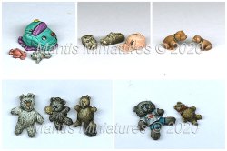 画像2: マンティス・ミニチュアズ[MAC22]1/35 ジオラマ素材 愛玩アイテム一式セット