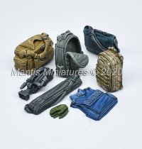 マンティス・ミニチュアズ[MAC23]1/35 ジオラマ素材 テレビ報道用機材一式セット