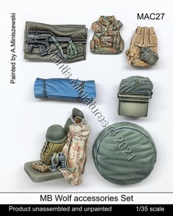 画像1: マンティス・ミニチュアズ[MAC27]1/35 現用 ドイツ連邦軍 MBウルフ用車載アクセサリーセット(レベル用)