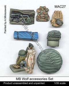 画像1: マンティス・ミニチュアズ[MAC27]1/35 現用 ドイツ連邦軍 MBウルフ用車載アクセサリーセット(レベル用) (1)