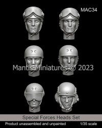 マンティス・ミニチュアズ[MAC34]1/35 現用 アメリカ 特殊任務部隊ヘッドセット(6個入)