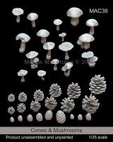 マンティス・ミニチュアズ[MAC39]1/35 ジオラマアクセサリー 松ぼっくり&キノコセット