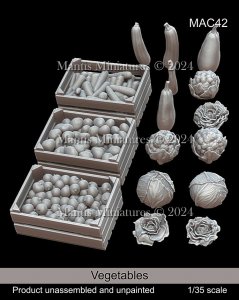 画像1: マンティス・ミニチュアズ[MAC42]1/35 収穫された野菜 (1)