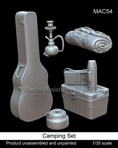 画像1: マンティス・ミニチュアズ[MAC54]1/35 キャンプ用品セット(7個入) (1)