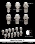 マンティス・ミニチュアズ[MAC55]1/35 アジア系ヘッドセット＃1(6種類2サイズ 12個入)