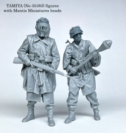 画像3: マンティス・ミニチュアズ[MAC60]1/35 WWII ドイツ 偽装マスク付ヘッドセット(6種類2サイズ 12個入)