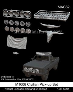 画像1: マンティス・ミニチュアズ[MAC62]1/35 現用 アメリカ 民間ピックアップトラック装備品セット(AKインタラクティブ用) (1)