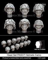 マンティス・ミニチュアズ[MAC64]1/35 現用 アメリカ 偽装付PASGTヘルメット ヘッドセット(6種類2サイズ 12個入)