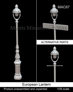 画像1: マンティス・ミニチュアズ[MAC67]1/35 ヨーロッパの街路灯