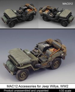 画像1: マンティス・ミニチュアズ[MAC12]1/35 ウィリスMB アクセサリーセット(タミヤ用)