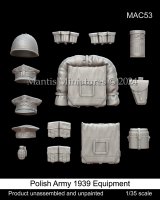 マンティス・ミニチュアズ[MAC53]1/35 WWII ポーランド軍1939年 歩兵装備品セット(14個入)