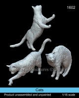 マンティス・ミニチュアズ[Man1602]1/16 動物セット ネコ
