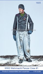 画像1: マンティス・ミニチュアズ[Man1605]1/16 WWII ドイツ 冬季の国防軍戦車兵＃1 (1)