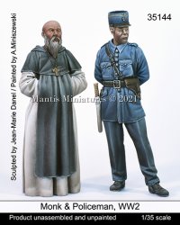マンティス・ミニチュアズ[Man35144]1/35 WWII フランス修道士と警官