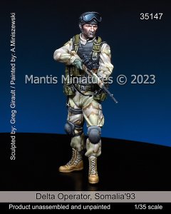 画像1: マンティス・ミニチュアズ[Man35147]1/35 現用 アメリカ 「ブラックホーク・ダウン」デルタフォース兵士 ソマリア'93 (1)
