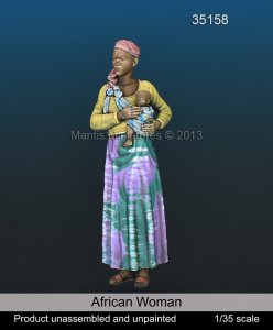 画像1: マンティス・ミニチュアズ[Man35158]1/35 現用 アフリカの女性 (1)