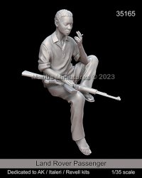 マンティス・ミニチュアズ[Man35165]1/35 現用 ランドローバーの助手席に座るアフリカ民兵(AKインタラクティブ/イタレリ/ドイツレベル用)