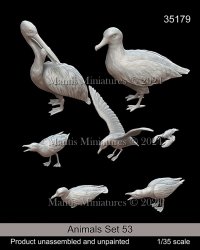 マンティス・ミニチュアズ[Man35179]1/35 動物セット53 欧州の海鳥