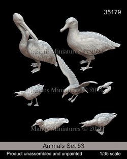 画像1: マンティス・ミニチュアズ[Man35179]1/35 動物セット53 欧州の海鳥