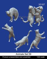 マンティス・ミニチュアズ[Man35187]1/24 動物セット59 ネコ