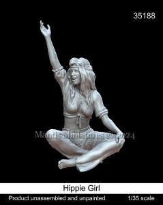 画像1: マンティス・ミニチュアズ[Man35188]1/35 現用 ヒッピーの女 (1)