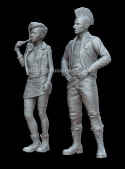 画像3: マンティス・ミニチュアズ[Man35198]1/35 現用 パンクの男女セット(2体入)