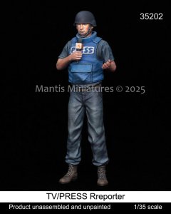 画像1: マンティス・ミニチュアズ[Man35202]1/35 現用 TV/報道レポーター (1)