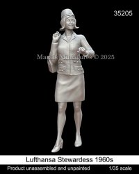 マンティス・ミニチュアズ[Man35205]1/35 現用 ルフトハンザ航空 女性客室乗務員 1960年代