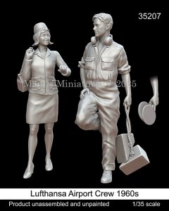 画像1: マンティス・ミニチュアズ[Man35207]1/35 現用 空港サービスクルーセット 1960年代(2体入) (1)