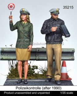 画像1: マンティス・ミニチュアズ[Man35215]1/35 現用 ドイツ 警察の検問(1990年以降)(2体入)
