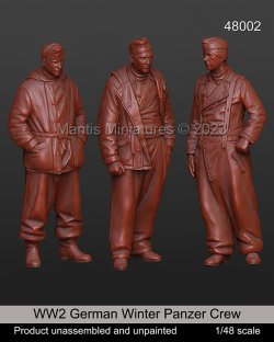画像1: マンティス・ミニチュアズ[Man48002]1/48 WWII独 国防軍戦車兵セット(3体入)