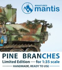 マンティス・ミニチュアズ[VC01]1/35 WWII ジオラマ用アクセサリー 針葉樹の枝 車両向けカモフラージュ用