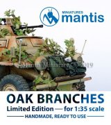 マンティス・ミニチュアズ[VC03]1/35WWIIジオラマ用アクセサリーオークの葉と枝