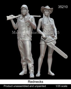 画像1: マンティス・ミニチュアズ[Man35210]1/35 現用 アメリカ レッドネックの労働者セット(2体入)