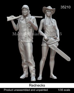 画像1: マンティス・ミニチュアズ[Man35210]1/35 現用 アメリカ レッドネックの労働者セット(2体入) (1)