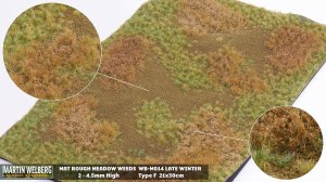 画像1: マルティン・ウエルベルク[WB-M014]マットタイプ(牧草地) 全高2mm~4.5mm 冬 パウダー付き 21cmx30cm (1)