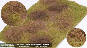 画像1: マルティン・ウエルベルク[WB-M056]マットタイプ(草原) 全高2mm~12mm 初冬 パウダー付き  21cmx30cm (1)