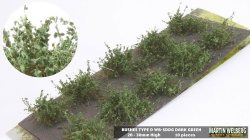 画像1: マルティン・ウエルベルク[WB-SDDG]茂みD 株タイプ 全高20mm ダークグリーン 10株