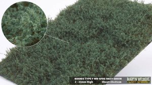 画像1: マルティン・ウエルベルク[WB-SFHG]茂みF 草むらタイプ 全高15mm ヘイジーグリーン (1)