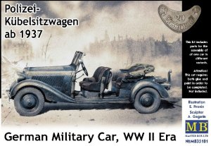 画像1: マスターボックス[MSB35101]1/35 ドイツ スタッフカー170Ｖ・オープン座席タイプ (1)