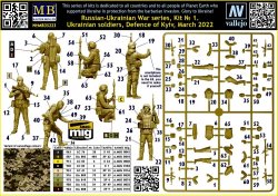 画像2: マスターボックス[MSB35223]1/35 ロシア・ウクライナ戦争シリーズ No.1：ウクライナ兵・キーウ防衛戦 2022年3月 「戦利品」 (4体入り)