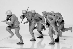 画像2: マスターボックス[MB35130]1/35 米・歩兵突撃シーン+マシンガンチーム７体1944