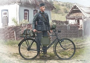 画像1: マスターボックス[MSB35171]1/35 ドイツ兵と軍用自転車１９３９-４２年-エッチングパーツ (1)
