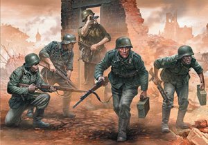 画像1: マスターボックス[MB35177]1/35 独・歩兵5体大戦前期制服WW-II (1)