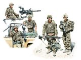 マスターボックス[MB35180] 1/35 英・現用歩兵５体-中東・フル装備・車上乗車シーン