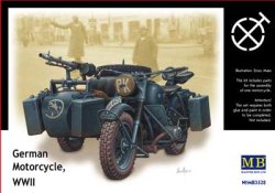 画像1: マスターボックス[MB35F28] 1/35 独・BMW-R75軍用サイドカー・エッチングパーツ付