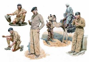 画像1: マスターボックス[MB3564] 1/35 英・第8軍北アフリカ兵士5体+アラブ民間人1体＆ラクダ (1)