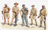 マスターボックス[MB3594] 1/35 英米北アフリカ連合軍兵士・英連邦＆仏歩兵4体+米戦車兵1体