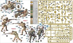 画像2: マスターボックス[MB3597]1/35　英・ヴィッカーズ機銃チーム北アフリカ・英独兵士5体